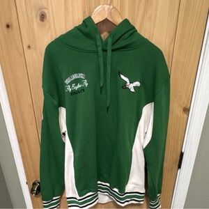 NFL Philadelphia Eagles Kelly Green and White Hoodie NWT